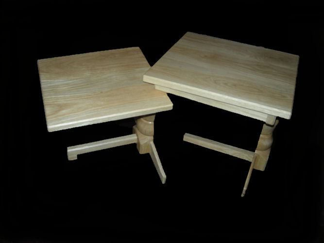 Nested oak tables